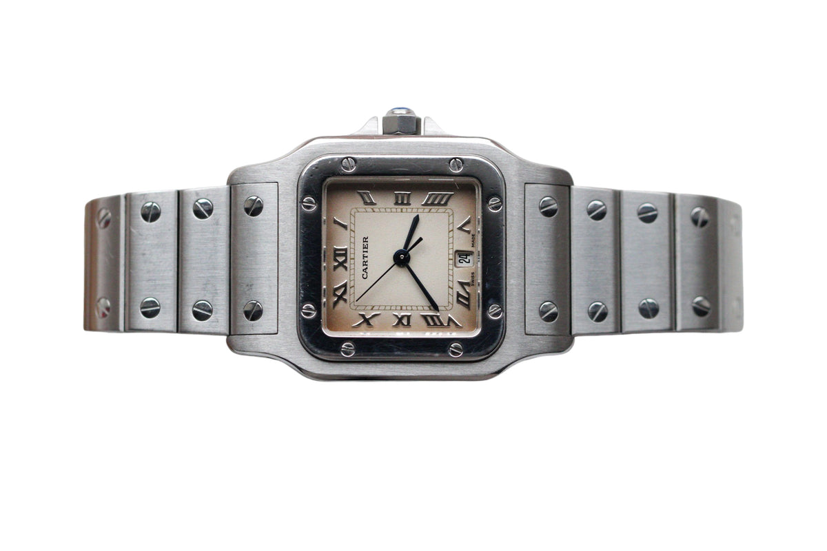 Cartier Santos Galbee Ref. 987901 Steel Case Matte Dial Waecce