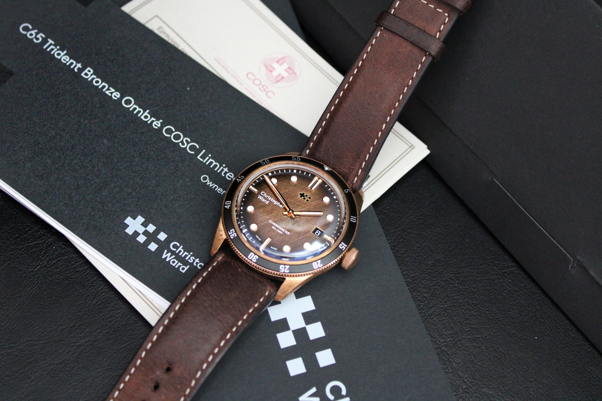 Christopher ward c65 trident bronze ombre hot sale