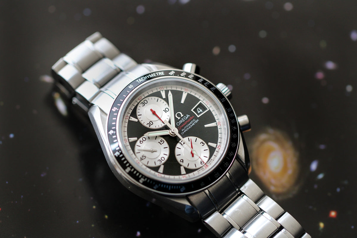 Omega Speedmaster Date Inverted Panda Dial 3210.51.00 Boxed c.2008