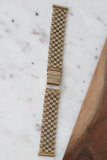 Vintage NK Wristwear 9ct Gold Wristwatch Bracelet Strap 18mm c.1974