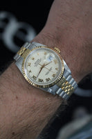 Rolex Datejust Ref.16233 18k Gold and Steel c.1988 Owned by WW2 Hero DFC Winner.