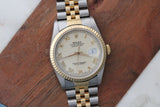 Rolex Datejust Ref.16233 18k Gold and Steel c.1988 Owned by WW2 Hero DFC Winner.