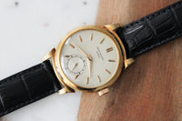 Patek Philippe Ref.1491 18ct Gold Scroll Lug Calatrava with Extract c.1951.